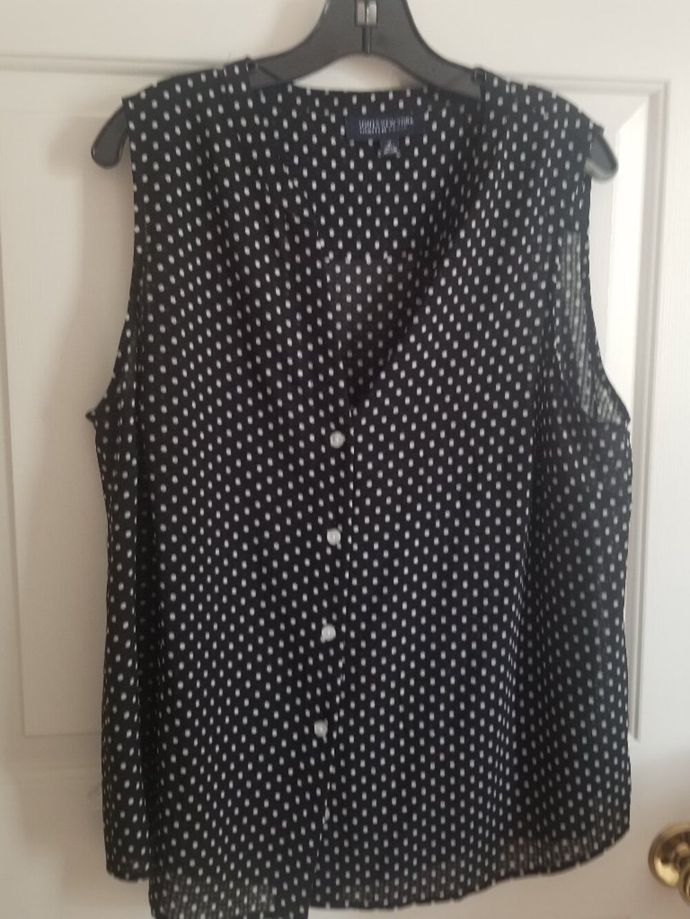 JONES NEW YORK SIGNITURE WOMEN dot blouse 1X